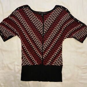 White House Black Market short sleeve sweater size S